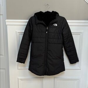 The North Face black puffer jacket